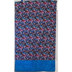 Flannel Pillowcase‎ Blue Pink Tan Yellow 32 1/2" Long x 19" Wide